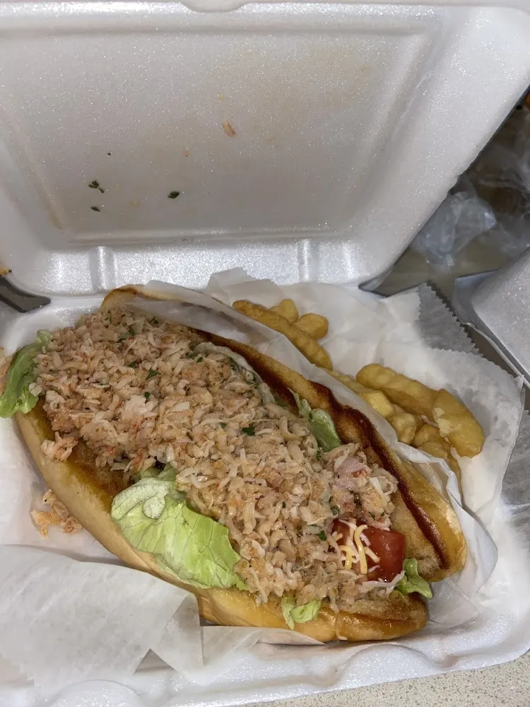 Jerk Crab PO'Boy Sandwich